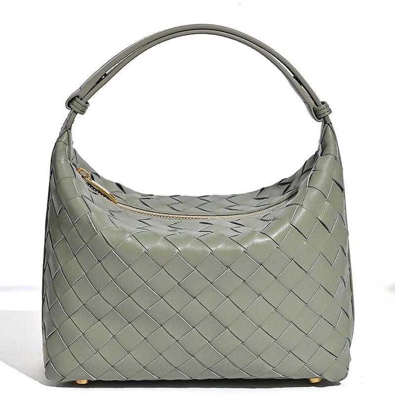 

Тканая сумка через плечо, Кожаная сумка-ланчбокс, Модная и высококлассная, Сумка под мышкой, Сумка через плечо