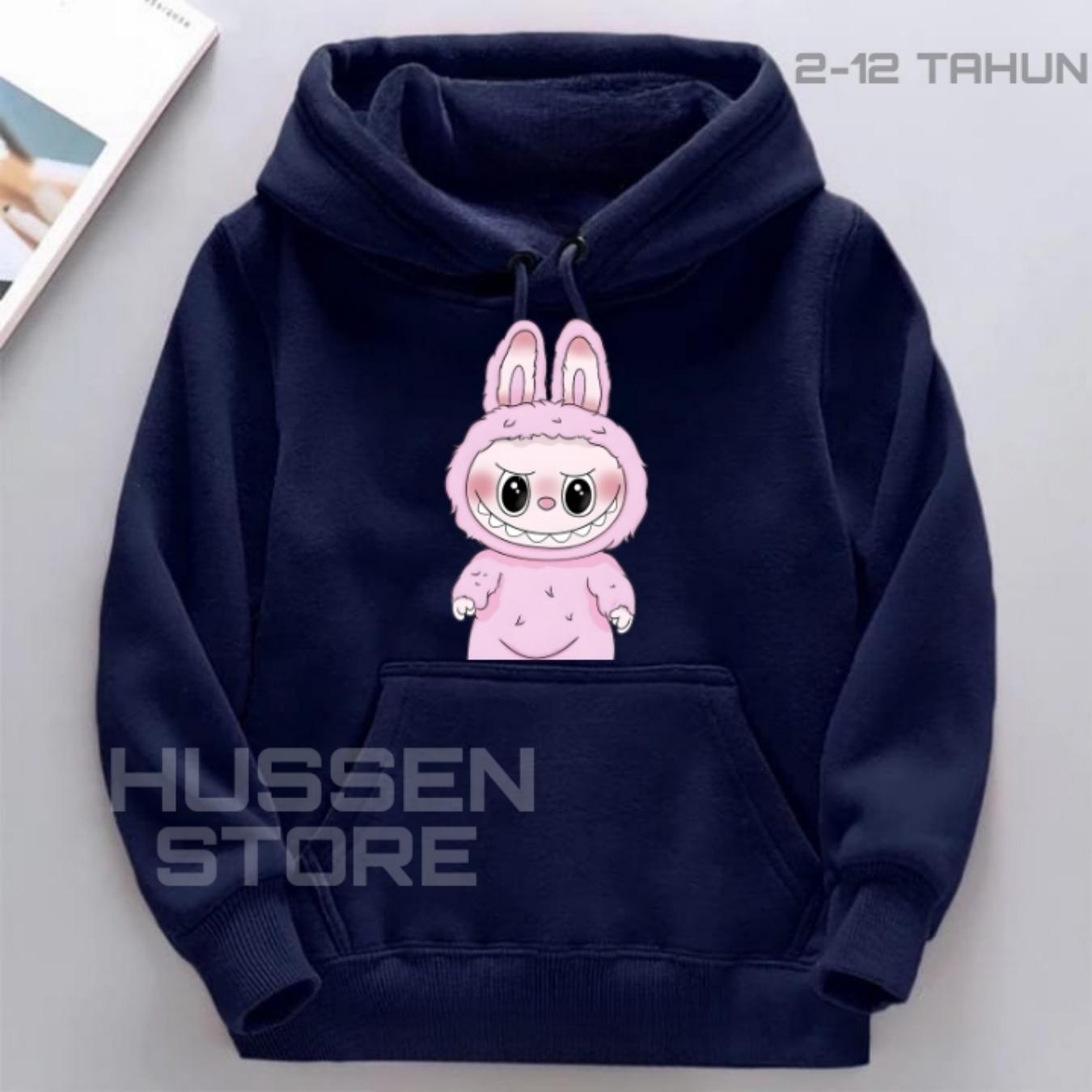 

Детское худи Новое модное Labubu Kids Милое мультяшное повседневное худи 100-160см Мальчики Девочки 100