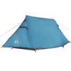 Tunnel Tent for 3 Persons Blue Waterproof