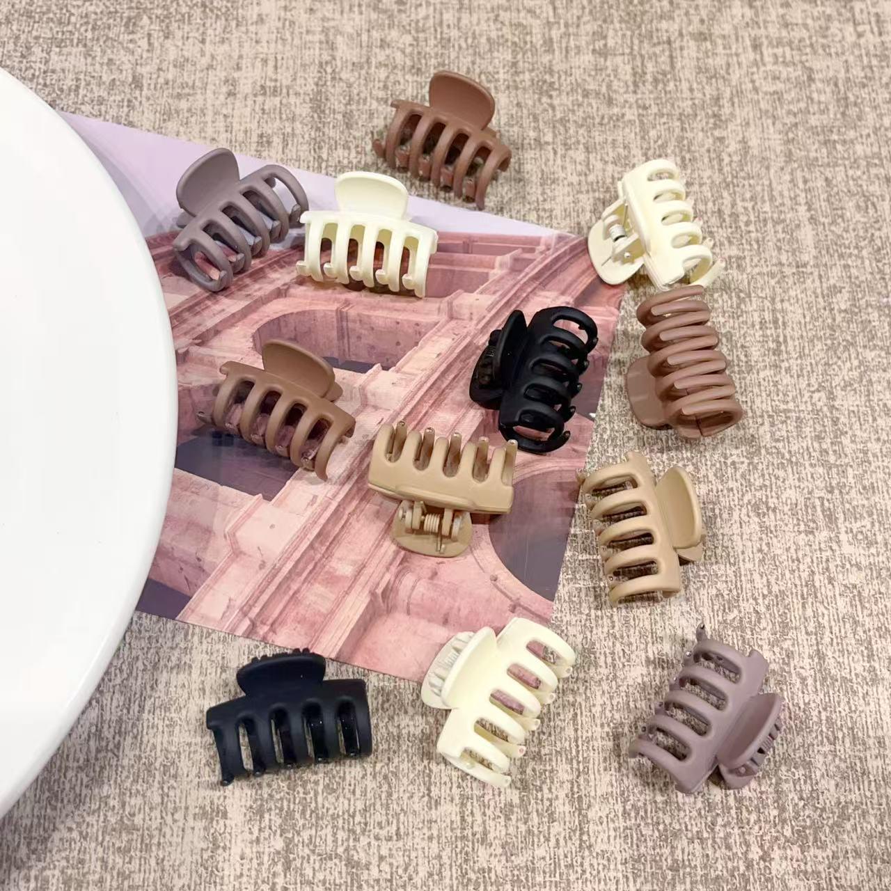 20 Stück Kaffee Mini-Klammer-Haarspangen für Pony und abstehende Härchen