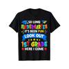 So Long Kindergarten Funny Letter Print Casual Summer Boys Girls Tshirts Cotton Childrens Short Sleeve Fashion Kid Clothes Tees