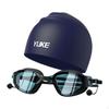 Adjustable Swim Goggles with Cap, Leakproof Design for Water Sports
