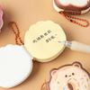 4 Stück Stressabbau Memo Block, Kawaii Dessert Getränk Spiel Serie Mini Notizblock mit Anhänger, Tragbarer geformter Notizzettel
