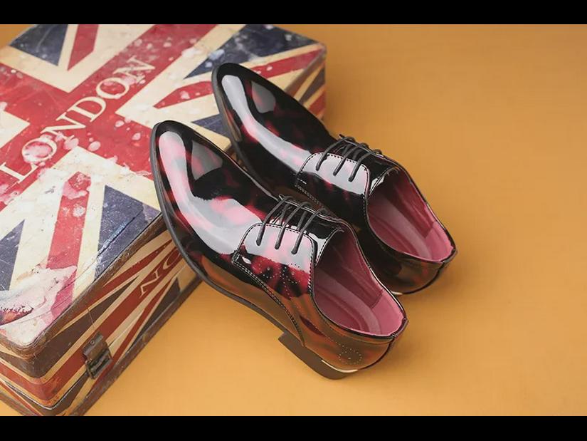 "New Four Seasons Men's Pointed Toe Formal Shoes – Trendy Large Size British Style Men's Shoes"