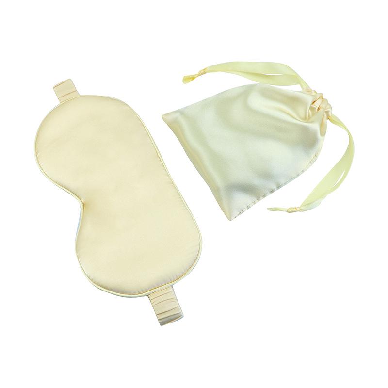 Hedvábná oční maska 16 momme s úložným sáčkem na spaní