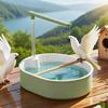 Parrot Automatic Bird Bath Tub Shower Fountain USB Electric Circulating Faucet Pet Large Bird Bathtub Cleaning Supplies
