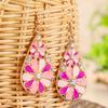 Boho Dangle Earrings for Women Geometric Multicolor Oil Drop Perfect to Match Various Outfits for Work Daily Wear Gift Versatile