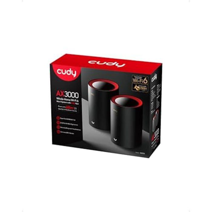 Système De Maillage Wi-Fi 6 - CUDY - AX3000 - 2,5G WAN - Couvre 4800 Pieds² - Connecte 200 Appareils
