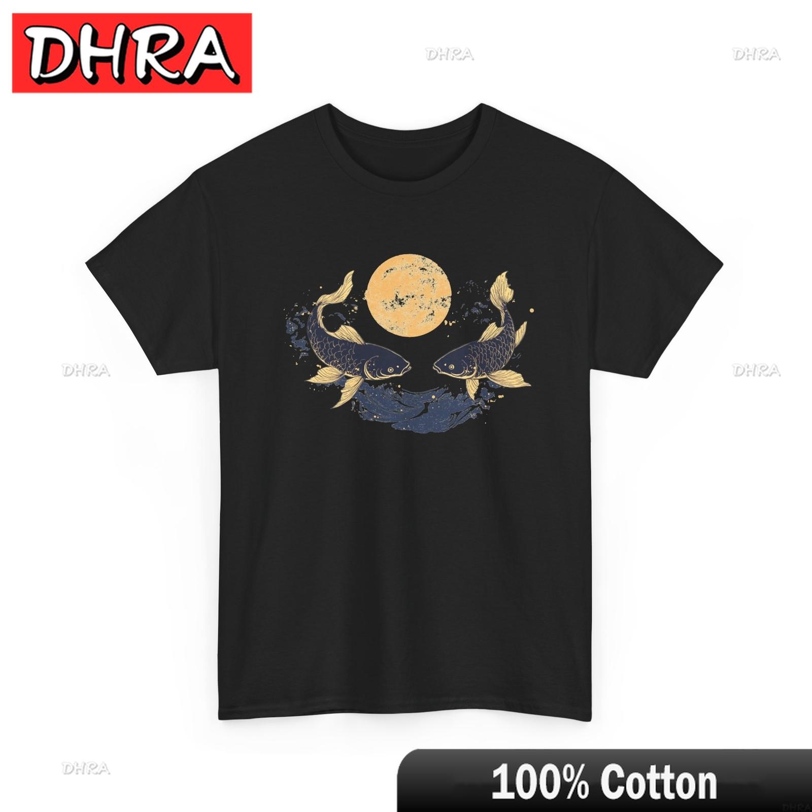 Retro Japanese Koi Fish Celestial TShirt Koi Fish TShirt Ukiyoe Art Shirt Tshirts Funny Cool Stylish Clothing Holiday Style S