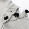 Hooded Sweater Men Buttoned Decorative Sweater Men Multi-button Knitted Sweater Jacket Men New Autumn and Winter Sweater