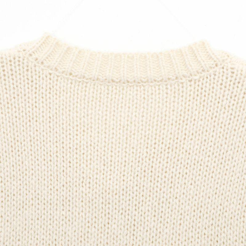 Kaslead New Women Clothes Western Style Fashion Simple and Versatile Twist Gold Button Thick Needle Vest