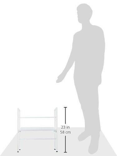 Nakabayashi Printer Stand/Multi-File Rack, 50cm Wide, White, ND-F525
