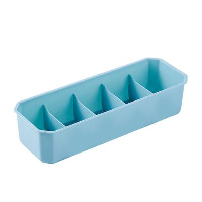 Sockenaufbewahrungsbox aus Kunststoff, stapelbar, für den Haushalt, mehrere Fächer, Unterwäsche, Sortierung, Organizer