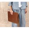 Genuine Leather Laptop Sleeve 14 Inch MacBook IPad Pro Urban Minimalist Inner Case With Crazy Horse Finish