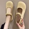 Moccasins Ladies Footwear Round Toe Women's Mary Jane Flat Shoes Deals Casual Walking Aesthetic Cotton High Quality Cheap 39