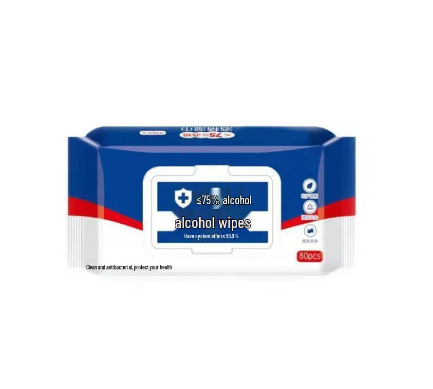 10-Pack Sterilizing 75% Alcohol Cotton Pads - Disposable Disinfecting Wet Wipes