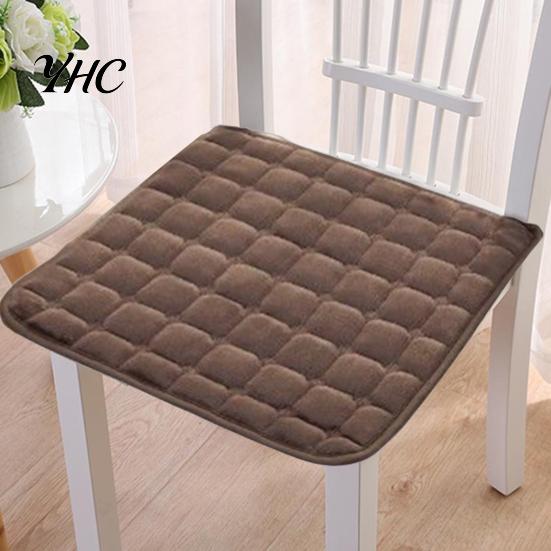 Cuscino per Seduta Tappetino per Sedia Peluche Confortevole Quadrato Antiscivolo Cuscino per Divano per Casa Ufficio Esterni