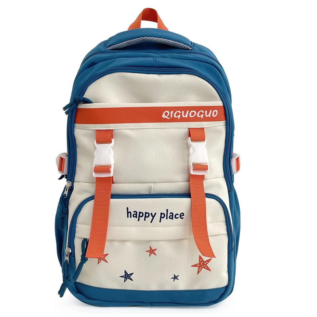 Large Capacity, High Value, Simple Color Contrast, Versatile Schoolbag, Junior High School Student, High School Student, College Student