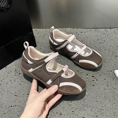 Women Mary Jane Shoes 2025 Spring Autumn New Mesh Breathable Non Slip Casual Shoes Lightweight Comfortable Outdoor Flats