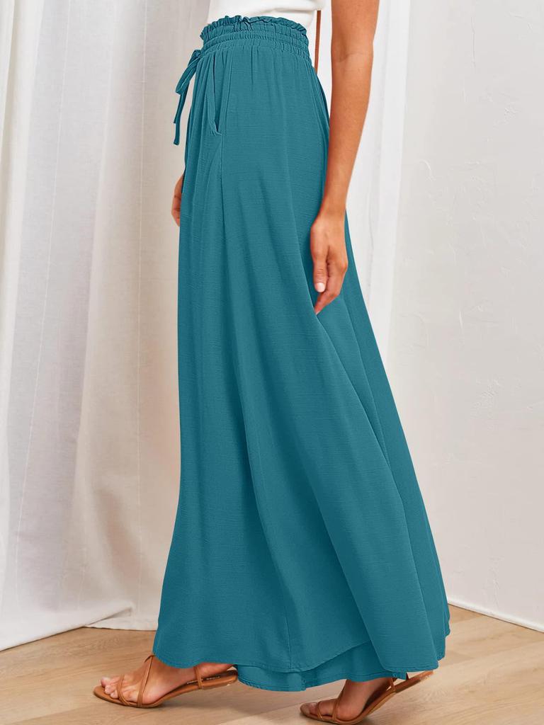 Women's High-Waisted Wide-Leg Culottes - Autumn/Winter Collection