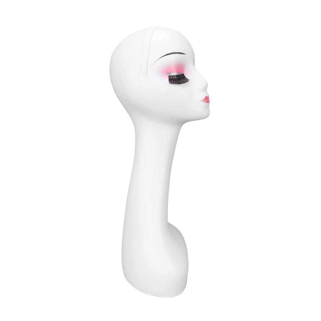 Female Mannequin Head 50cm Stability Beautiful Charming Display Easy Use With Makeup Manikin Head