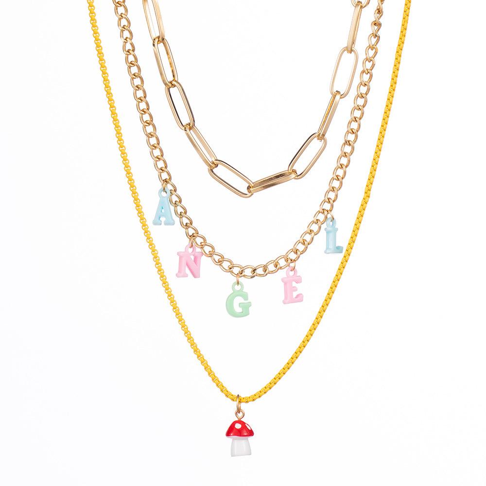 

Модное геометрическое цветочное ожерелье с подвеской в виде собаки из мягкой глины, элегантное многослойное украшение для женщин XH0987