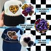5pcs /Set Jackets Hats Sew /Ironing Embroidered Patches Love Leopard Print Gritt Patch Iron On Patches For Clothing Backpack Diy 