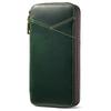 AIGUONIU AA211 Vintage Pull Leather Pen Case 4 Slot Handmade Cowhide Zipper Pouch Multifunctional Student 19x9.5x2.5cm 136g