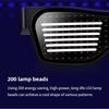 Weihnachts-Bar-Party Dynamische APP Brille USB-Aufladung Verkleidung Bühnenrequisite Bluetooth Leuchtende Brille