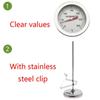 Large Dial Pointer Thermometer 15/25cm BBQ Thermometer Tester  Food Cooking