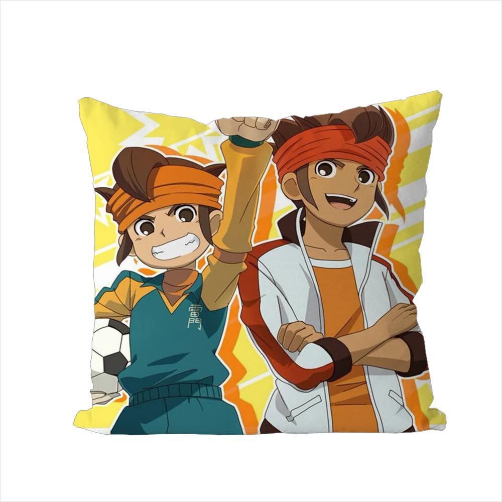 Anime Inazuma Eleven Kuddfodral För Bil Soffa Dekorativt Hem Dubbelsidig Tryck Plysch Kvadratisk Kudde Kuddfodral