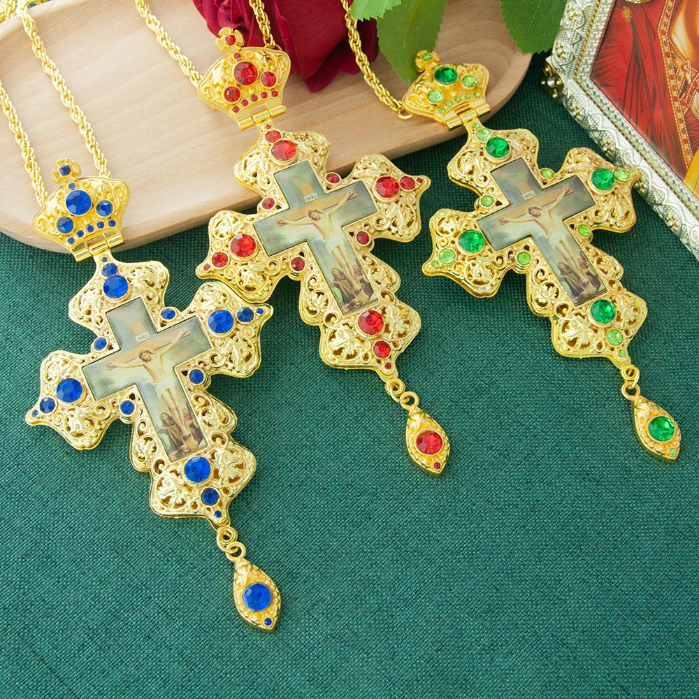 Religious Hollowing Process Used In Crafting Greek Orthodox Church Bishop's Pectoral Cross Necklace for Priest Ordination Gift