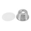 Refillable Coffee Capsule Stainless Steel High Temperature Resistant Reusable Coffe Pod for Home