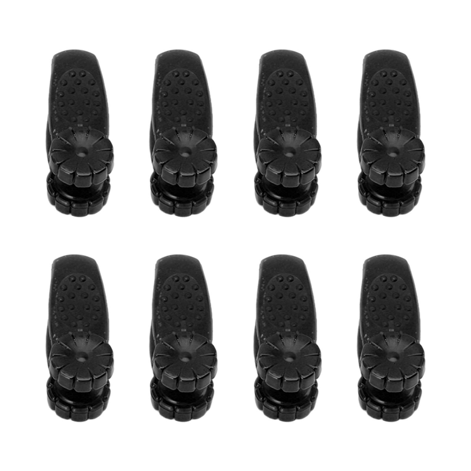 

8PCS Hand Pressure Point Tool Plastic Hand Acupressure Clip For Between Thumb And Index Migraine Headache Relief Black чорний