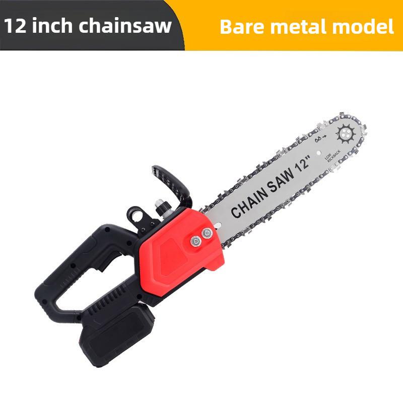 

12-дюймовая бесщеточная электрическая цепная пила, ручная портативная пила для обрезки веток, аккумуляторный бытовой электроинструмент для деревообработки
