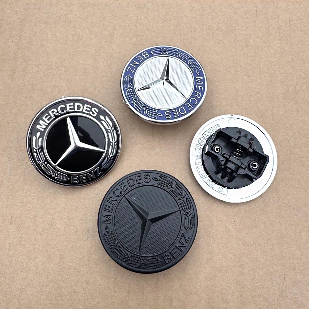 Benz amg 1pc For Mercedes Benz AMG 57mm Car Logo Front Hood Badge Emblem Bonnet W212 W213 W205 W177 W247 W176 CLS CLA CLK CLG GLS DM1