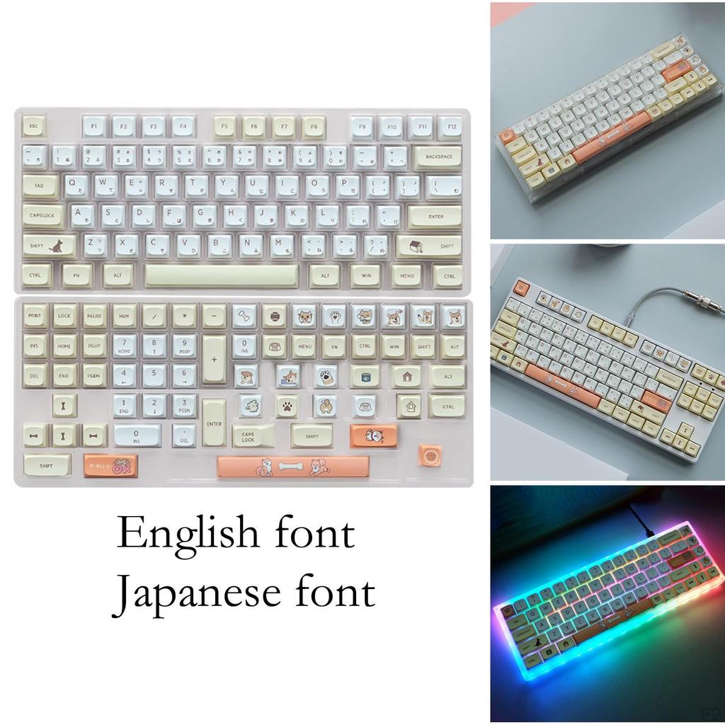13-Schicht mit Zieher, Niedrige Weiße PBT -Sublimations Mechanische Tastatur , für 61/68/84 Tasten Layout