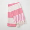 Turkey Striped Cotton Tassel Beach Towel for Adults
