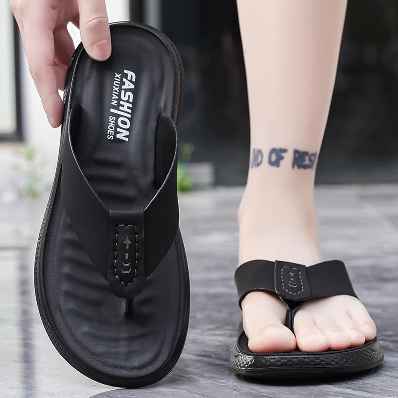 Summer Men's Outdoor Casual Slippers Flip Flops Anti Slip Waterproof Comfort Beach Shoes Youth Versatile Sandals