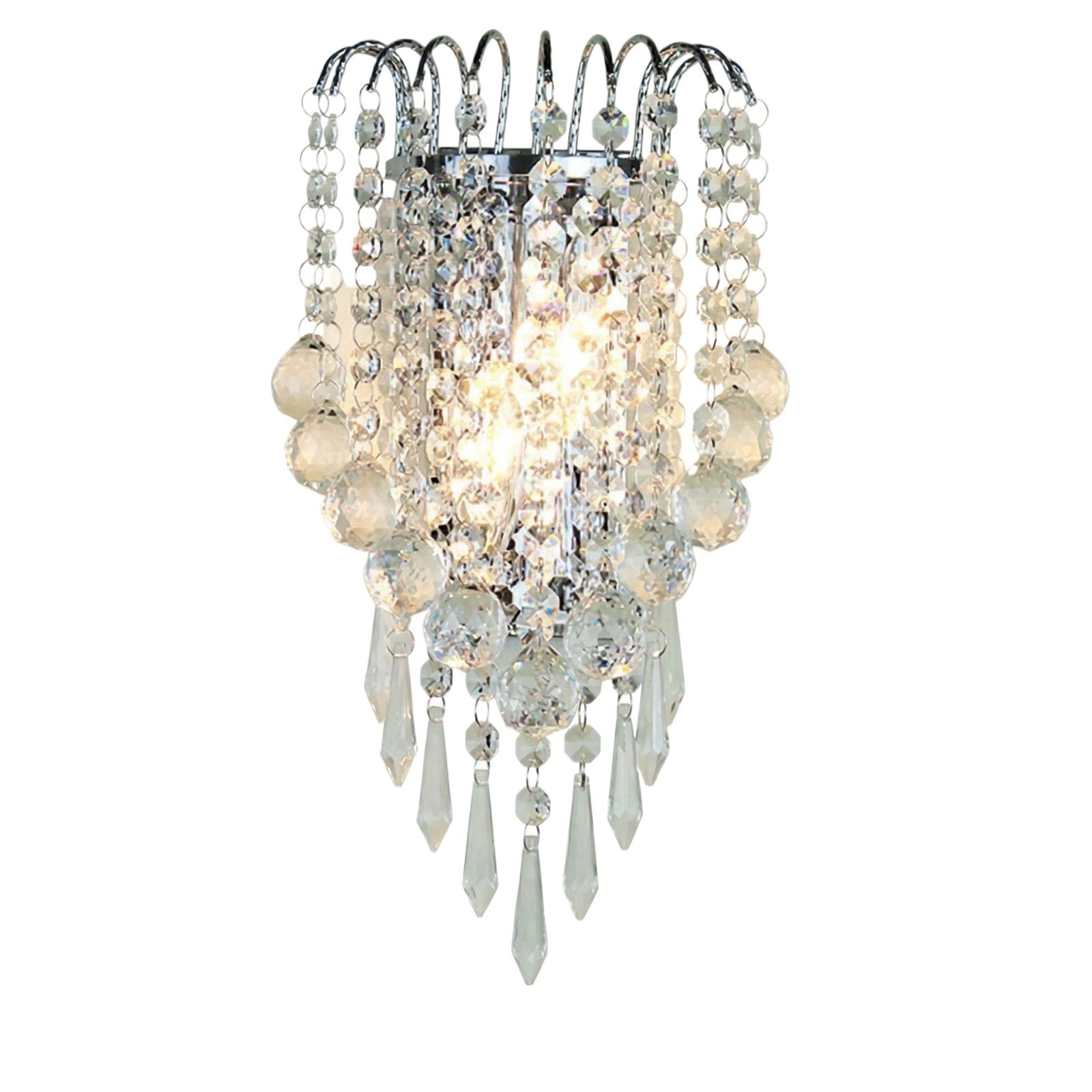 Crystal Wall Lamp One Size белый