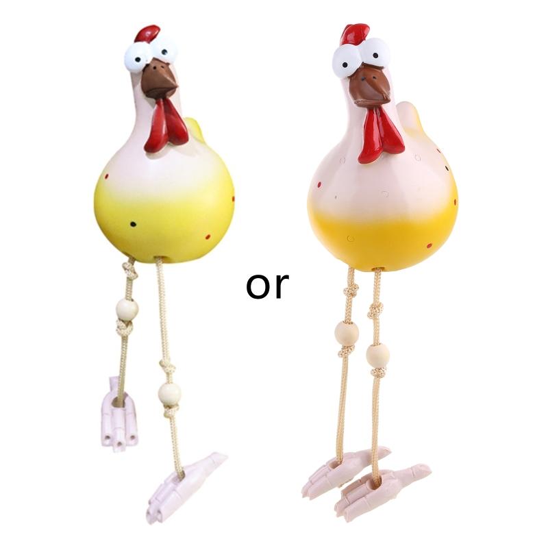 

Керамическая курица Хильда садовое украшение фигурка животного садовая вилка керамическая фигурка X3UC жёлтый