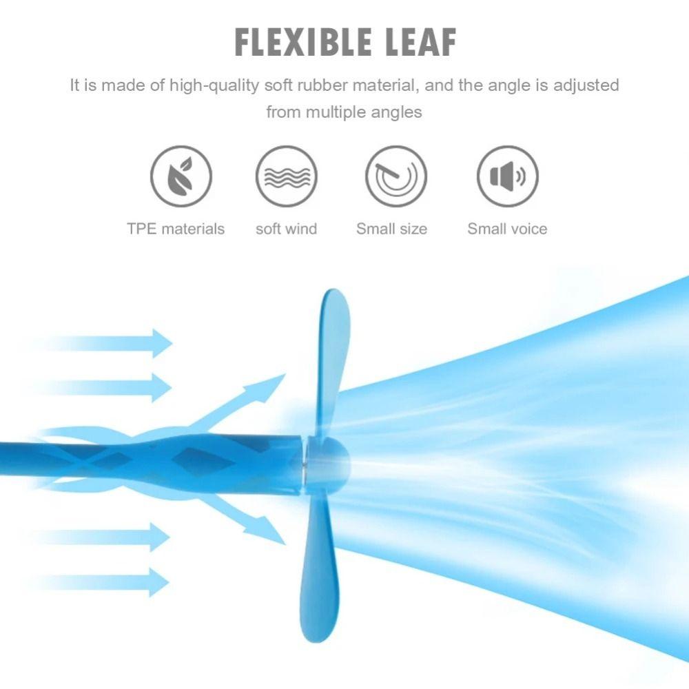 Bendable Mobile Phone Fan Portable Mini Fan Small Fan USB Fan Outdoor