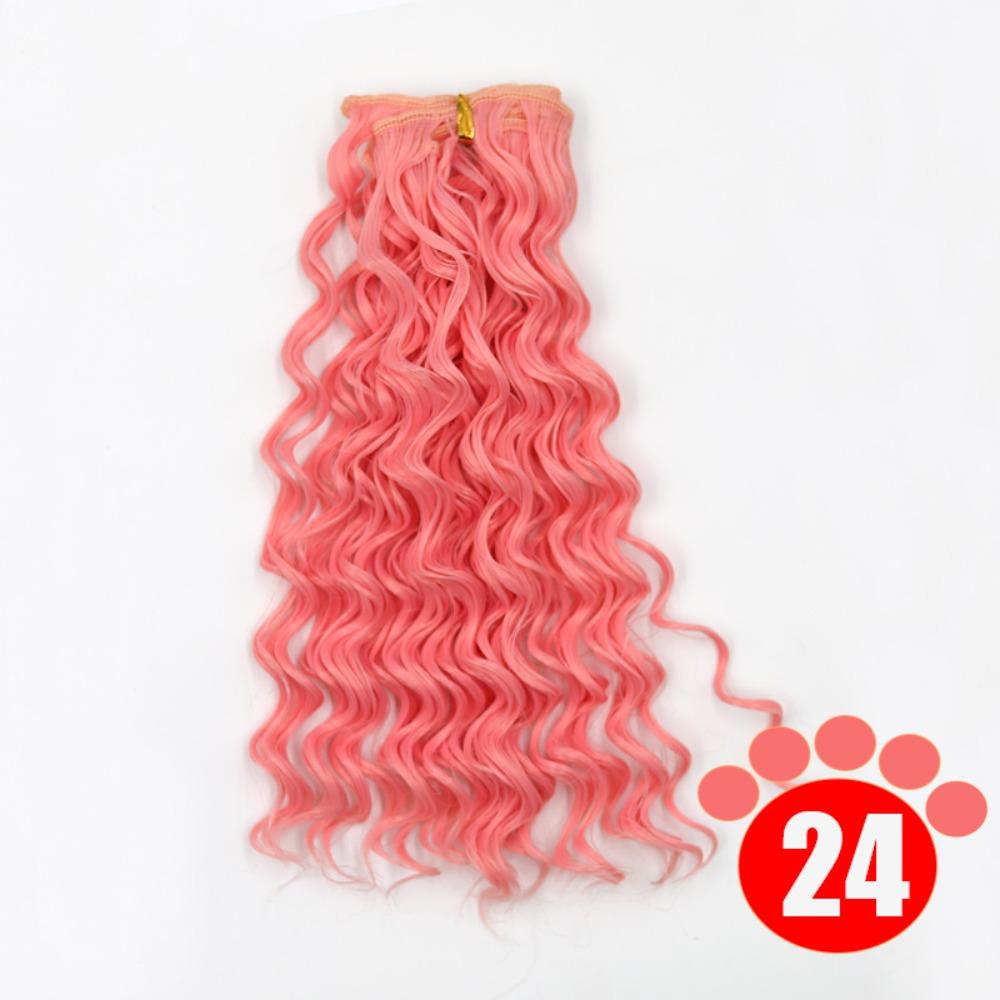 Gradient Color BJD SD Doll Hair Curly Hair Blyth Doll Wigs Accessories  Wig Making