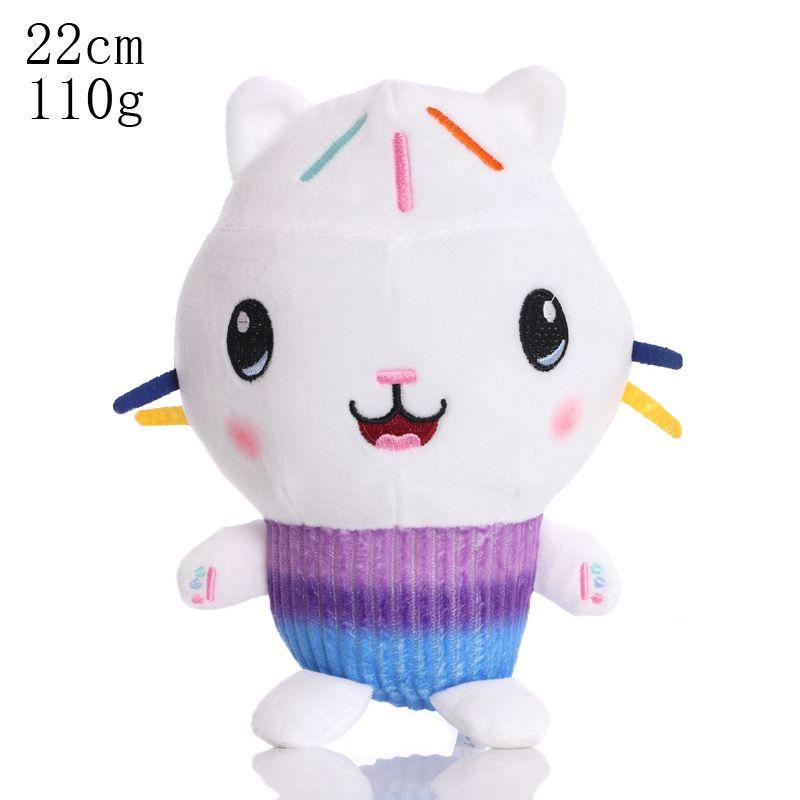 Cute Gabby's Dollhouse Plush Pandy Paws MerCat Cakey Cat Kitty Fairy DJ Catnip Baby Box Cat Soft Stuffed Cartoon Cat Toys for Kids Fans Birthday Gift