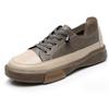 Fashion New Women Genuine Leather Sneakers Spring High-top Casual Shoes Autumn First Layer Cowhide Ladies High Top Vulcanized Shoes
