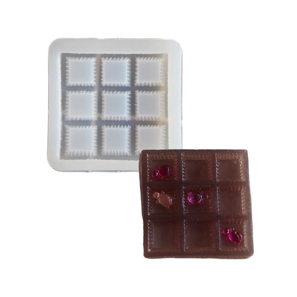 Portable 3x3 Puzzle Mold Game Playing Molds Silicone Texture for Training Thinking and Reaction In Children and Adults