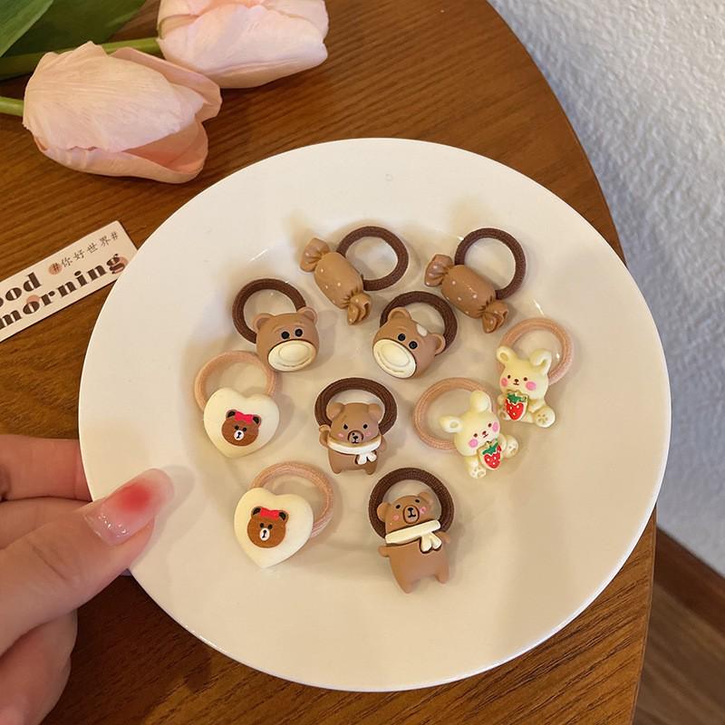 Sommer Niedliche Haargummis für Kinder - Kleine Gummibänder & Baby Haarringe