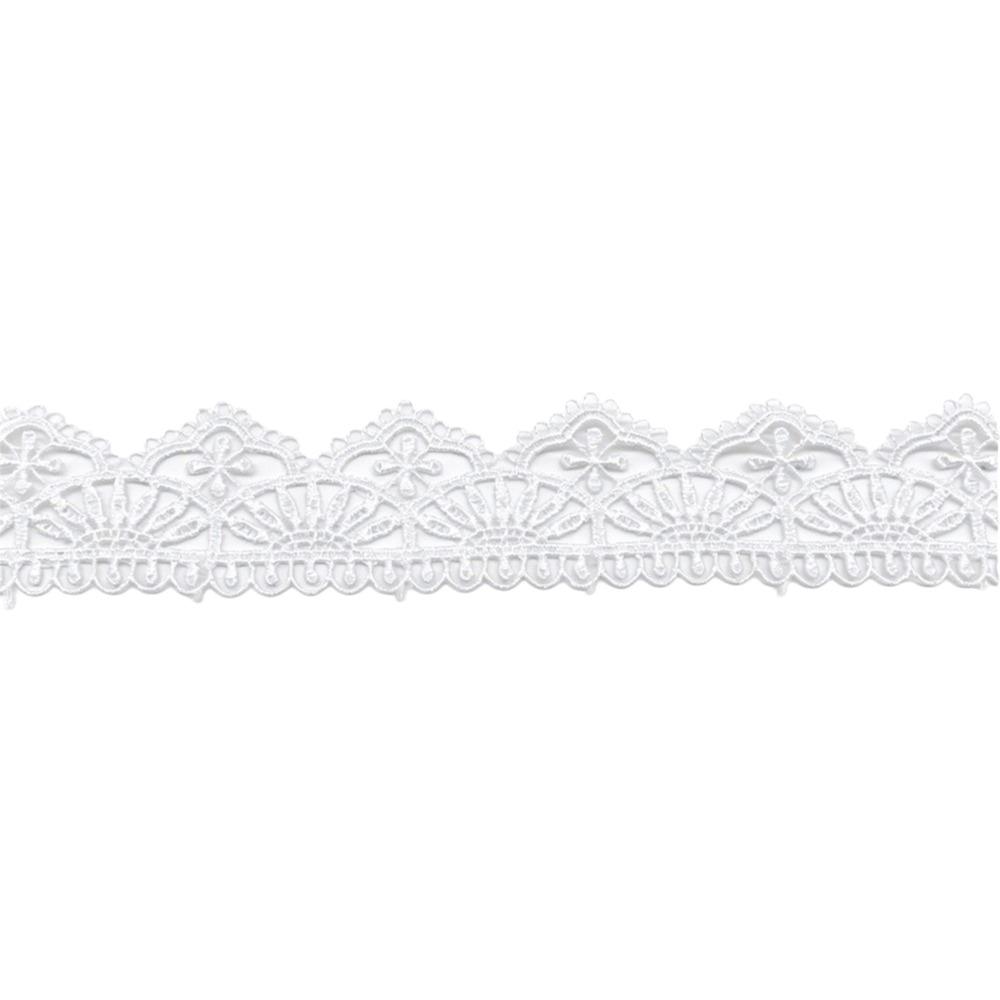 15 Yards Embroidered Flower Lace Polyester Cotton Water Soluble Trim Lace Trim DIY Clothes