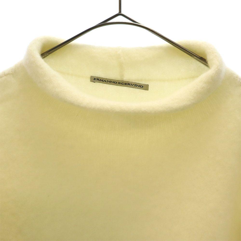 ERMANNO SCERVINO Long sleeve Mock neck sweater 48 beige knit Men's Used