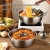 Korean Stainless Steel Double-Ear Bowl: Instant Noodles, Yogurt, and Small Hot Pot